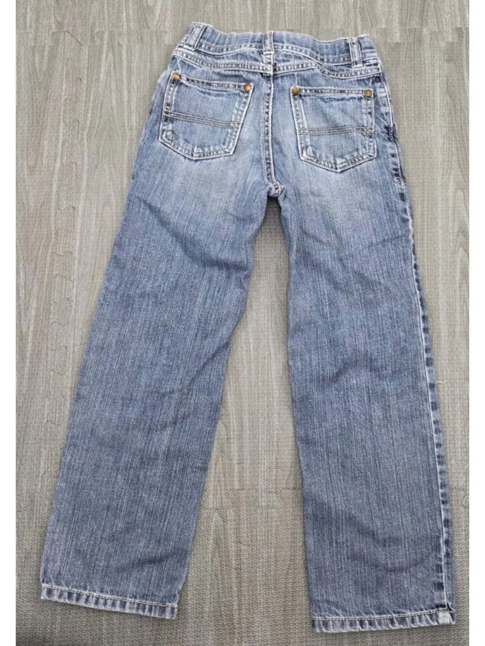 Boy's Gymboree Classic Distressed Straight Denim Jeans Size 7 Slim Cotton Pants